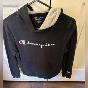 Champion Black hoodie - boys size Large.  Excellent condition!!